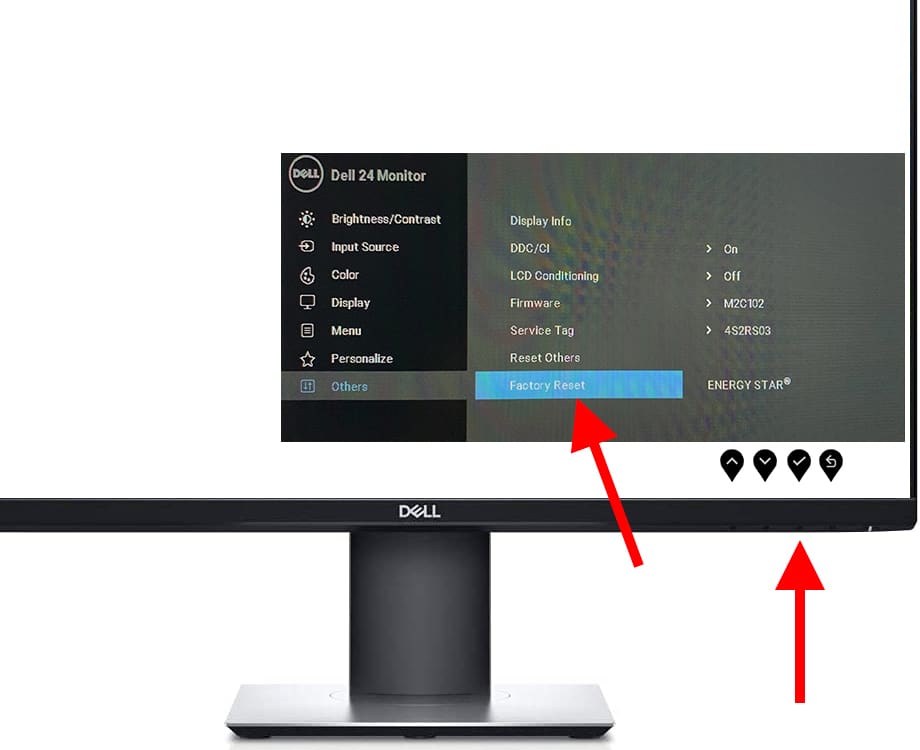 Reset DELL Monitor