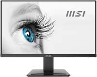 MSI MSI PRO MP243 23.8 Inch Monitor, Full HD (1920 x 1080), 75Hz, IPS, 5ms, HDMI, DisplayPort, Built-in Speakers, Anti-Glare, Anti-Flicker, Less Blue light, TÜV Certified, VESA, Kensington, Black