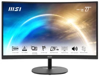 MSI MSI PRO MP271C 27 Inch Curved Monitor, 1500R, Full HD (1920 x 1080), 75Hz, VA, 4ms, FreeSync, HDMI, VGA, Built-in Speakers, Anti-Glare, Anti-Flicker, Less Blue light, TÜV Certified, VESA, Kensington, Black